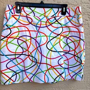 LOUDMOUTH GOLF Ladies Skirt Size 12- Multicolor.